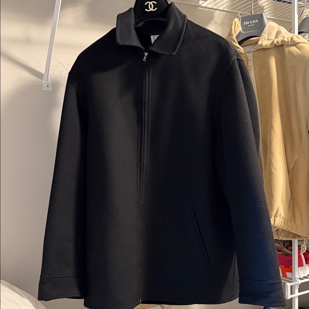 TSE Black Zip-Up Jacket